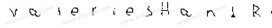 ValeriesHand Regular字体转换